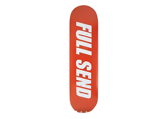 Full Send Skate Board Red