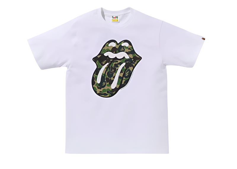 BAPE x Rolling Stones Tee White