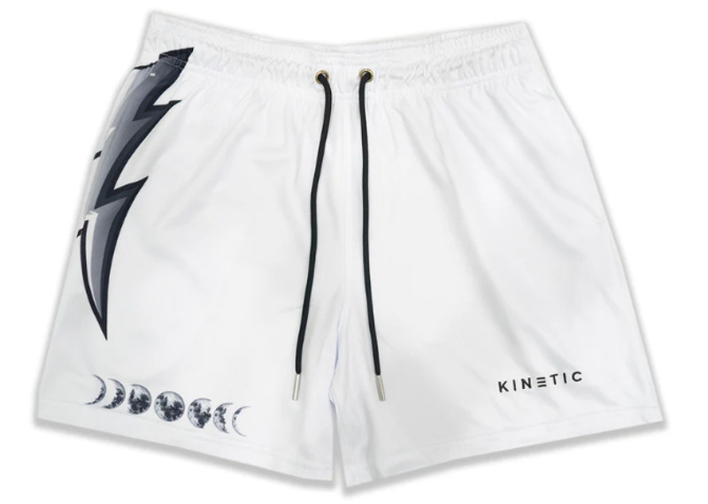 Kinetic Fundamental Short Lightning on the Moon