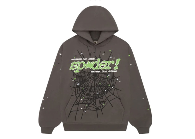 Sp5der V2 Slate Grey Hoodie