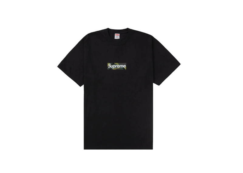 SUPREME Camo  Box Logo Tee black