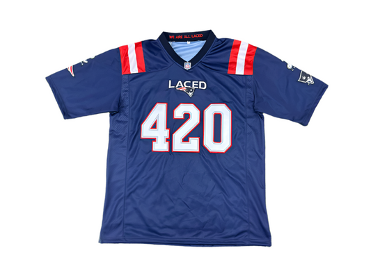 NE Pats Theme LACED Football Jersey