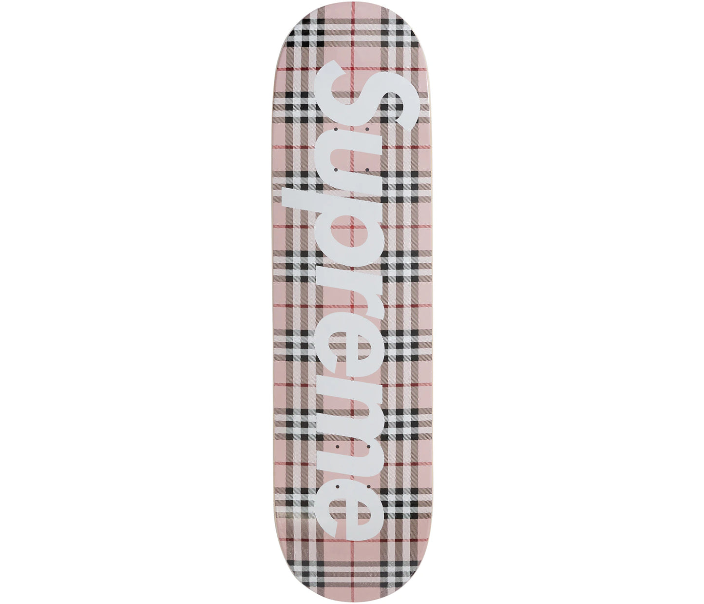 Supreme Burberry Skateboard Deck Pink