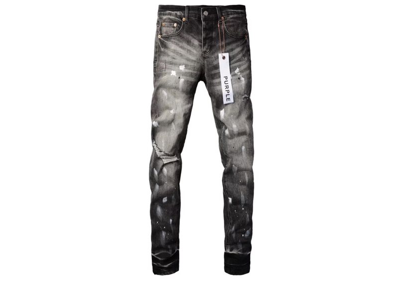 Black Purple Jeans